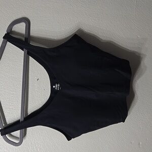 Crop tank with shelf bra